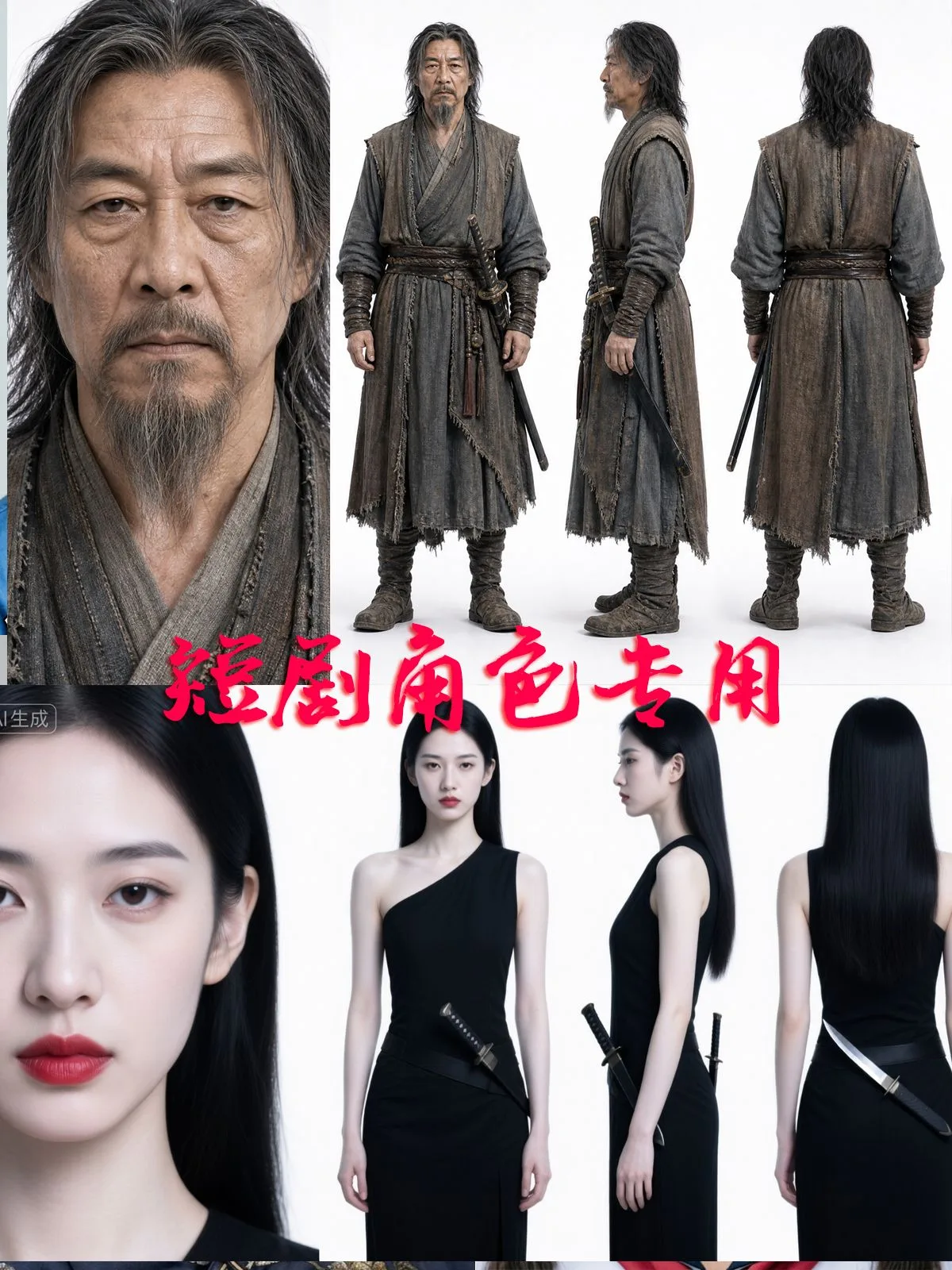 短剧角色多视图（LORA）